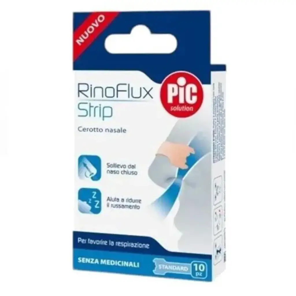 PIC RINOFLUX STRIP CEROTTO NASALE STANDARD 10 copë