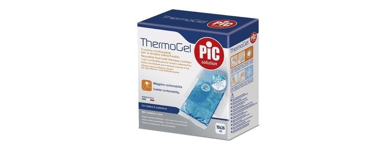 PIC SOLUTION THERMOGEL 10x26 cm – kompresa xhel për terapi të nxehtë/ftohtë