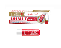 LACALUT aktiv 75ml+lip balm stick