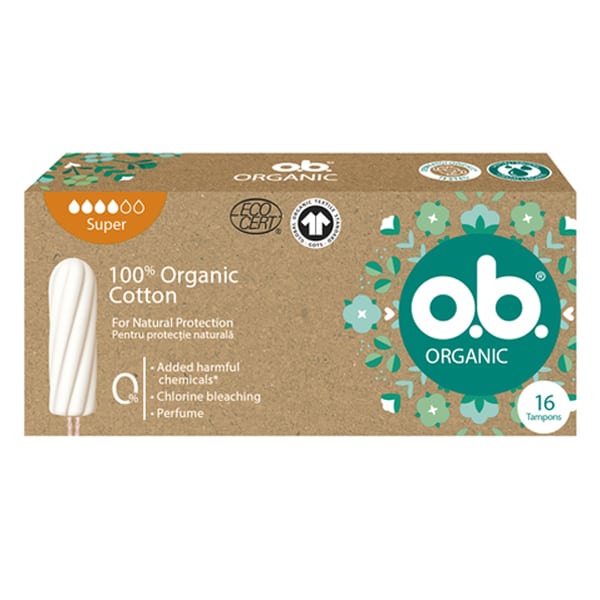 O.B. TAMPON ORGANIC SUPER 16