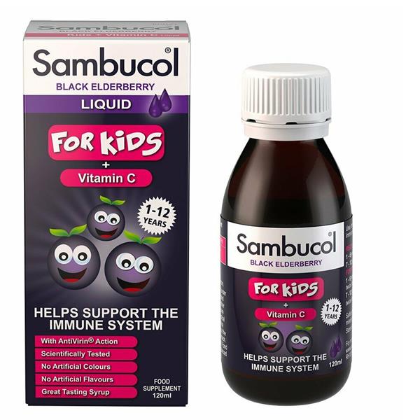 SAMBUCOL FOR KIDS BLACK ELDERBERRY LIQUID 120 ml