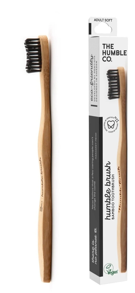 The Humble Co. Humble Brush Adult – Black Soft Bristles 1pc