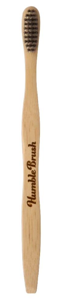 THE HUMBLE CO. HUMBLE BRUSH SENSITIVE BLACK – furçë dhëmbësh bambuje për të rritur