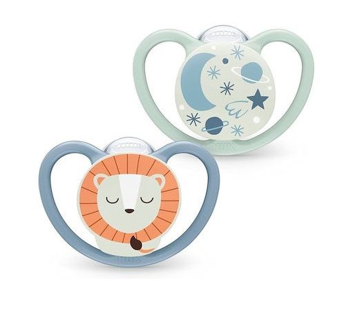 NUK cuco sil 18-36m 2pcs space night