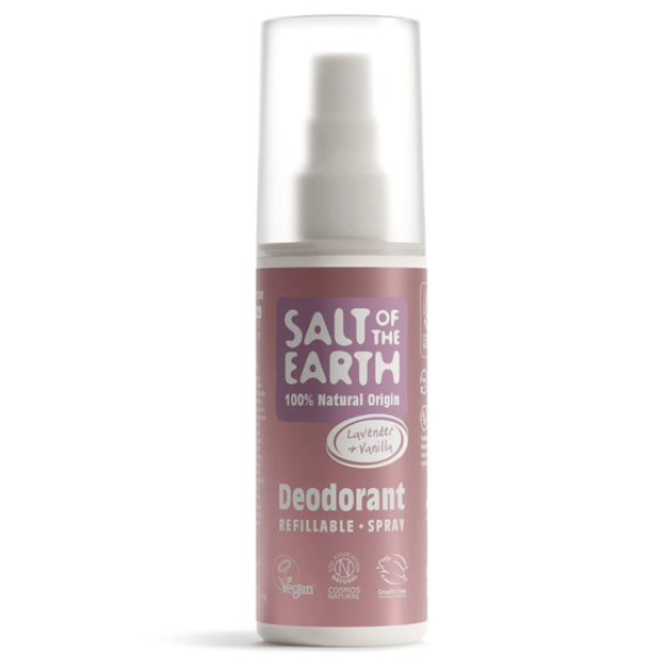 SALT OF THE EARTH LAVENDER & VANILLA DEODORANT SPRAY 100 ML – deodorant natyral me lavandë dhe vanilje