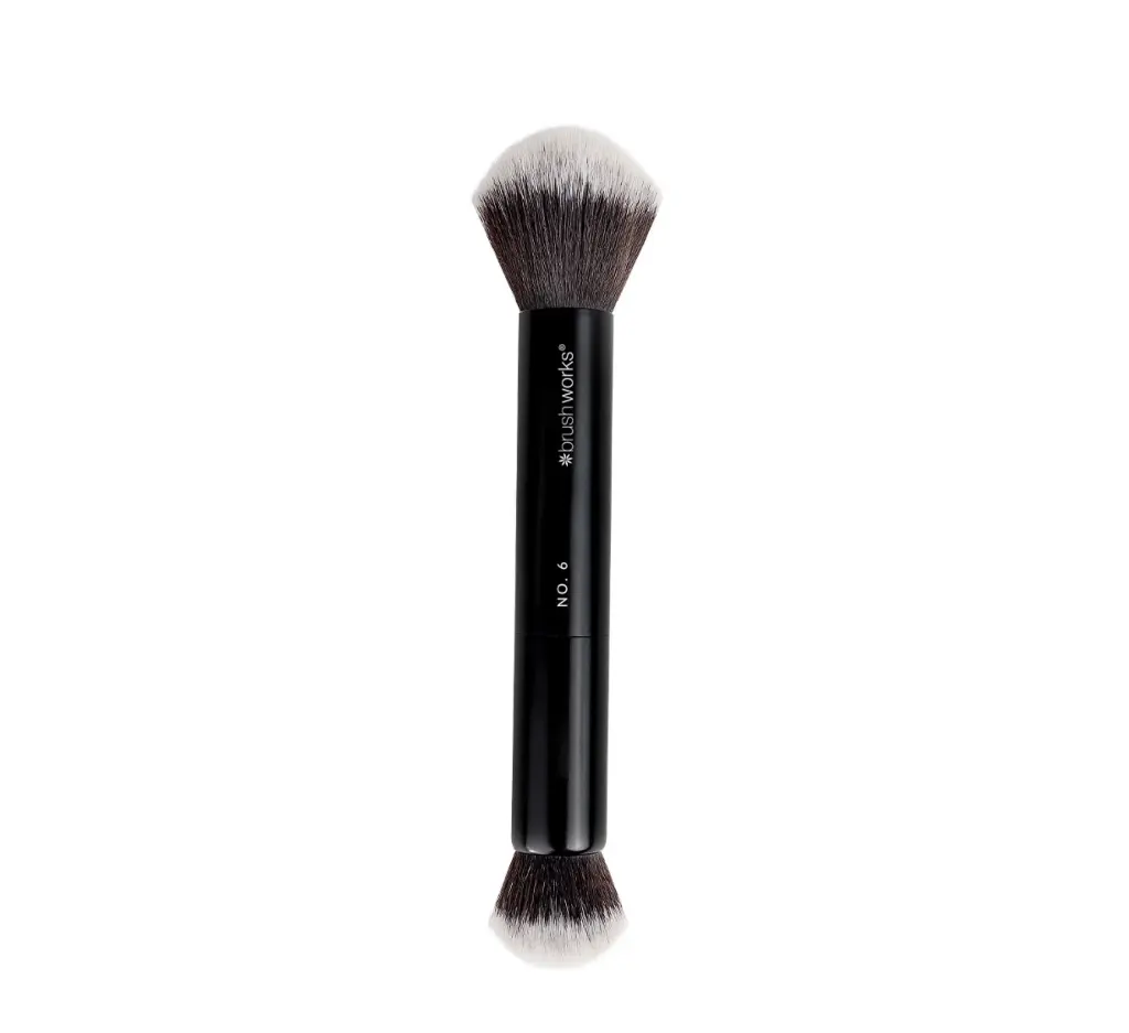 Brushworks Double Ended Powder & Buff Brush No.6