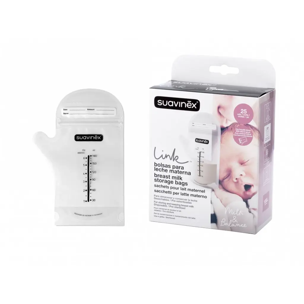SUAVINEX breast milk storage bags x25pcs