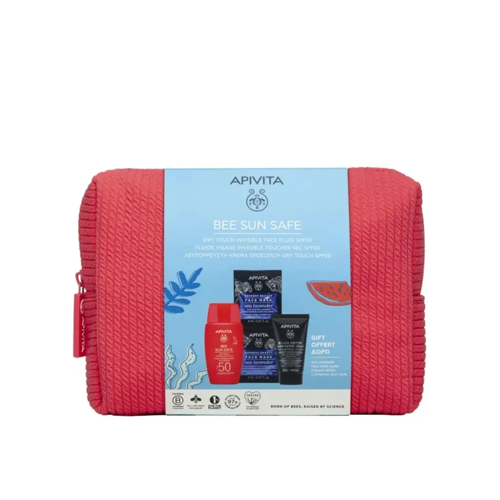 Apivita BEE SUN SAFE Dry Touch Invisible Face Fluid spf 50 +