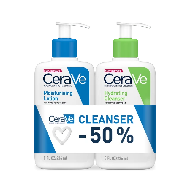 Cerave Moisturising Lotion + Hydrating Cleanser