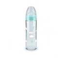 NUK shishe qelqi F/CH+sil 240ml (temp control)