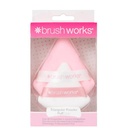 Brushworks Triangular Powder Puff Duo
