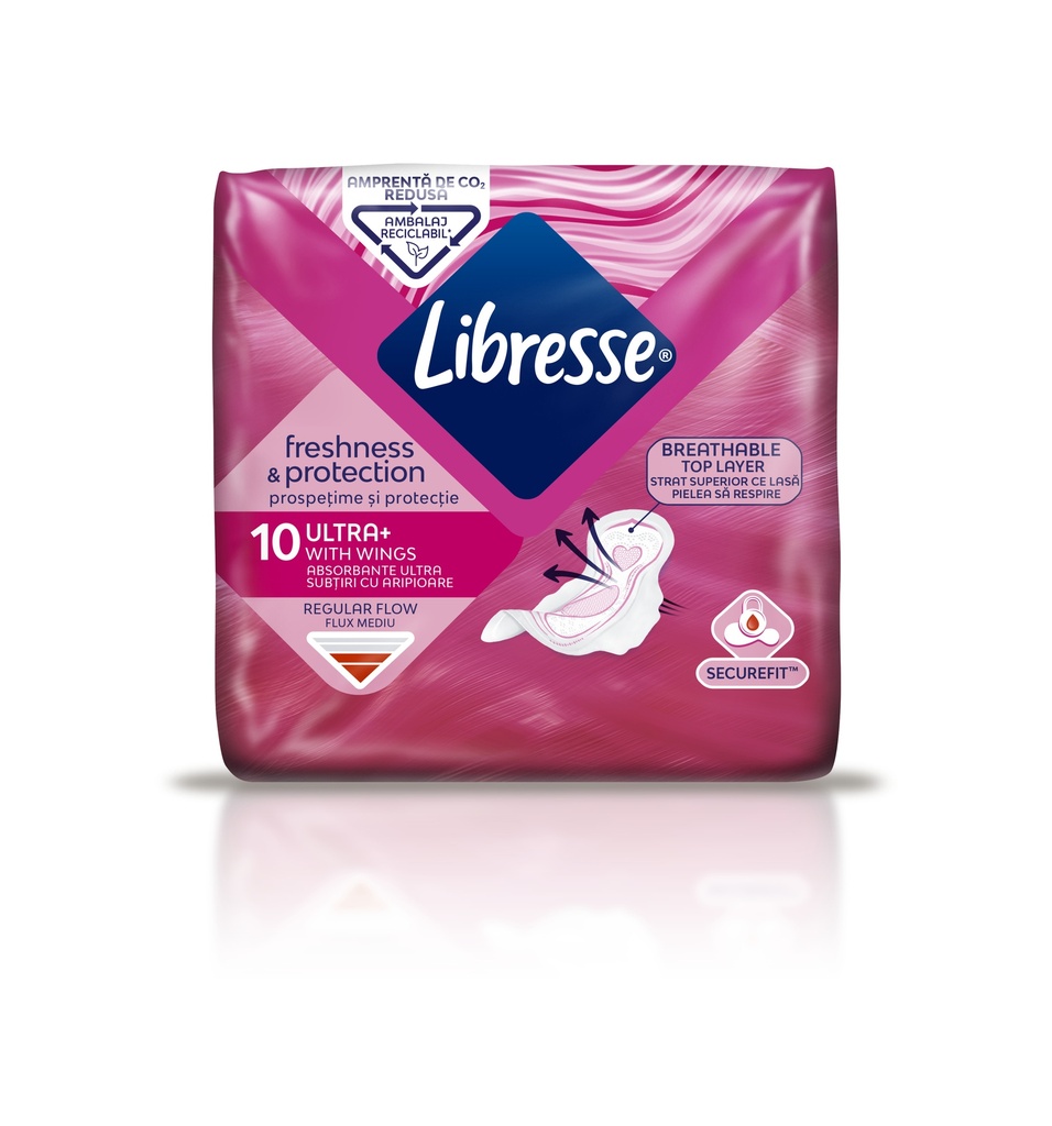 Libresse ultra+ regular flow x10 | www.pharmalife.al