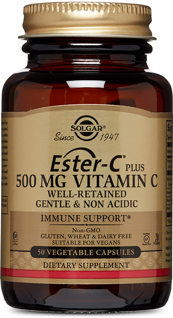 SOLGAR ESTER - C PLUS  500 MG X 50 CAPS